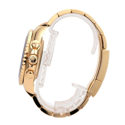 Rolex Yacht-Master II Gelbgold 116688 aus 2021, Seitenansicht mit 18 kt Gelbgold und Oyster-Armband
