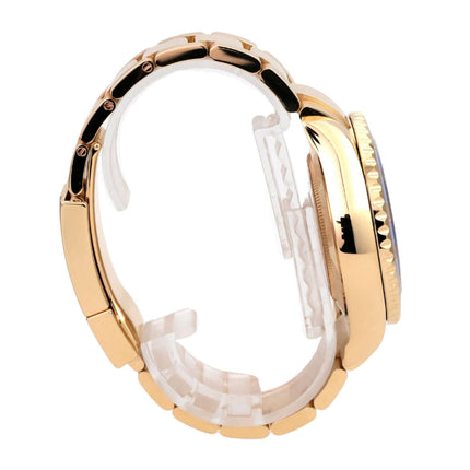 Rolex Yacht-Master II Gelbgold 116688 aus 2021, seitliche Ansicht mit 18 kt Gelbgold Gehäuse und Oyster-Armband