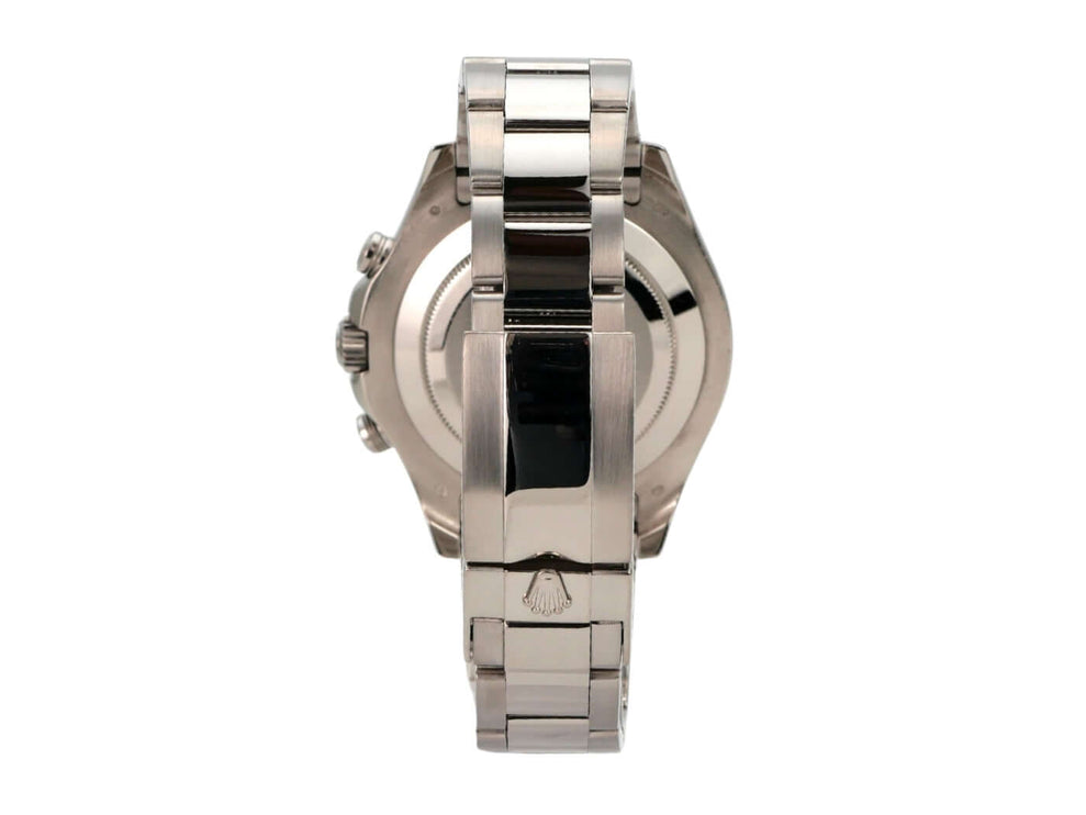 Rolex Yacht-Master II 116689 Weißgold Rückansicht mit Oyster Armband aus 18 kt Weißgold.