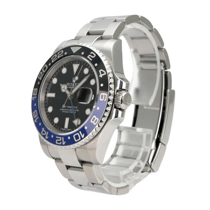 Rolex GMT-Master II Edelstahl 116710BLNR: Luxus-Sportuhr mit blau-schwarzer Cerachrom-Lünette und Oysterband