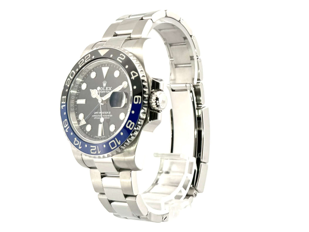 Rolex GMT-Master II Edelstahl 116710BLNR aus 2018, 40mm Gehäuse, blau/schwarze Keramik Lünette, schwarzes Zifferblatt, Oyster Edelstahlband