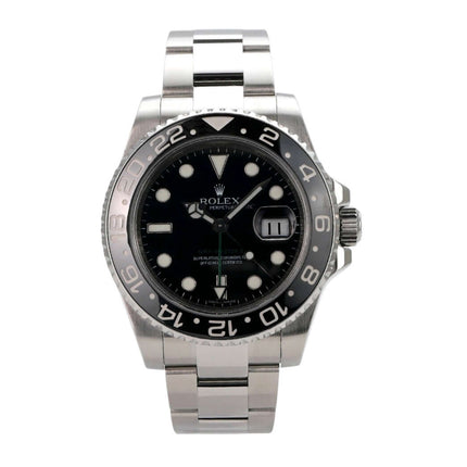 Rolex GMT-Master II Edelstahl 116710LN mit schwarzem Zifferblatt und Oyster Edelstahlband