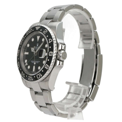 Rolex GMT-Master II Edelstahl 116710LN, schwarze Keramiklünette, Oysterband, Automatikwerk