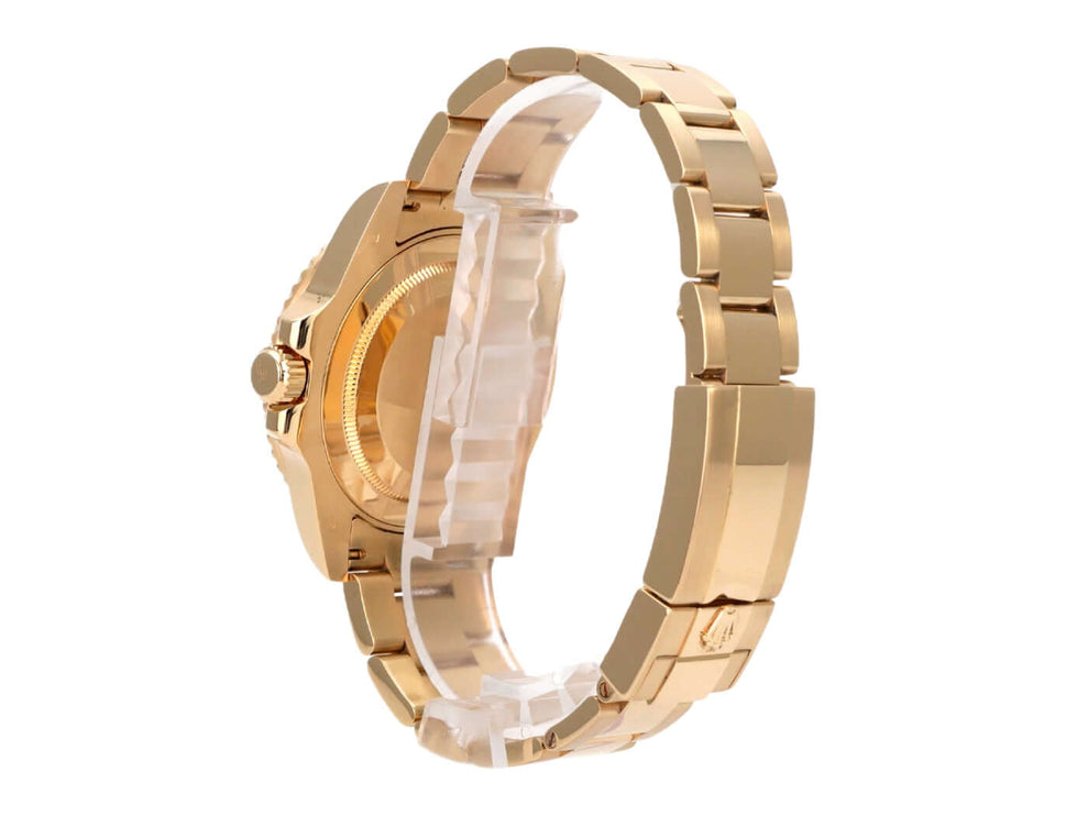 Rolex GMT-Master II Gelbgold 116718LN, gebrauchte Luxusuhr aus 18 kt Gelbgold mit Oysterband