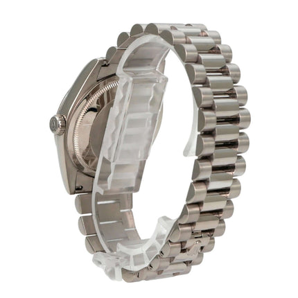 Rolex Day-Date 36 118239 Weißgold Perlmutt Diamant, Luxus-Armbanduhr mit Präsident Armband