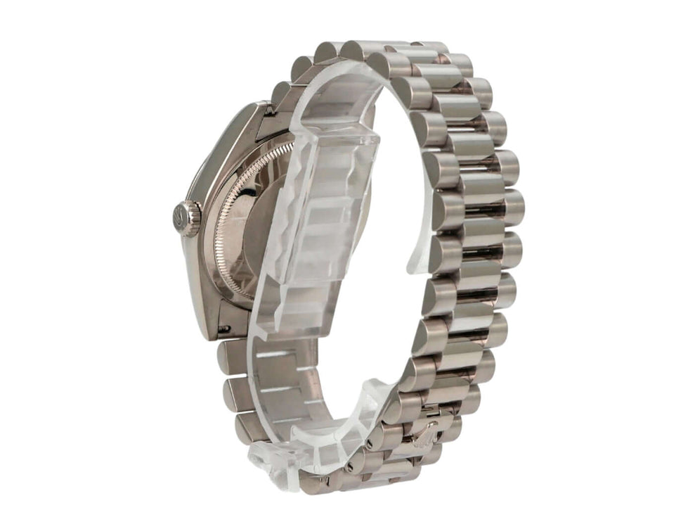 Rolex Day-Date 36 118239 Weißgold Perlmutt Diamant, Luxus-Armbanduhr mit Präsident Armband