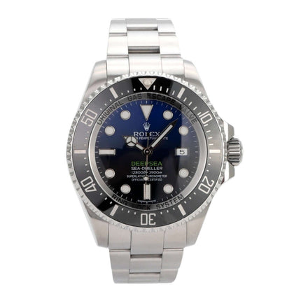 Rolex Sea-Dweller Deepsea 116660 D-Blue, Edelstahl, 44 mm Durchmesser, blaues/blau-schwarzes Zifferblatt, 2016 Modell.