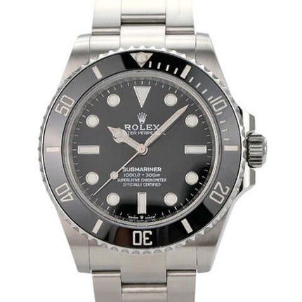 Rolex Submariner 124060 No Date, Edelstahl, 41mm, schwarzes Zifferblatt, Automatikwerk, Luxusuhren, 2021.