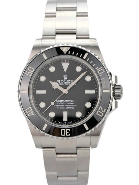 Rolex Submariner 124060 No Date, Edelstahl, 41mm, schwarzes Zifferblatt, Automatikwerk, Luxusuhren, 2021.