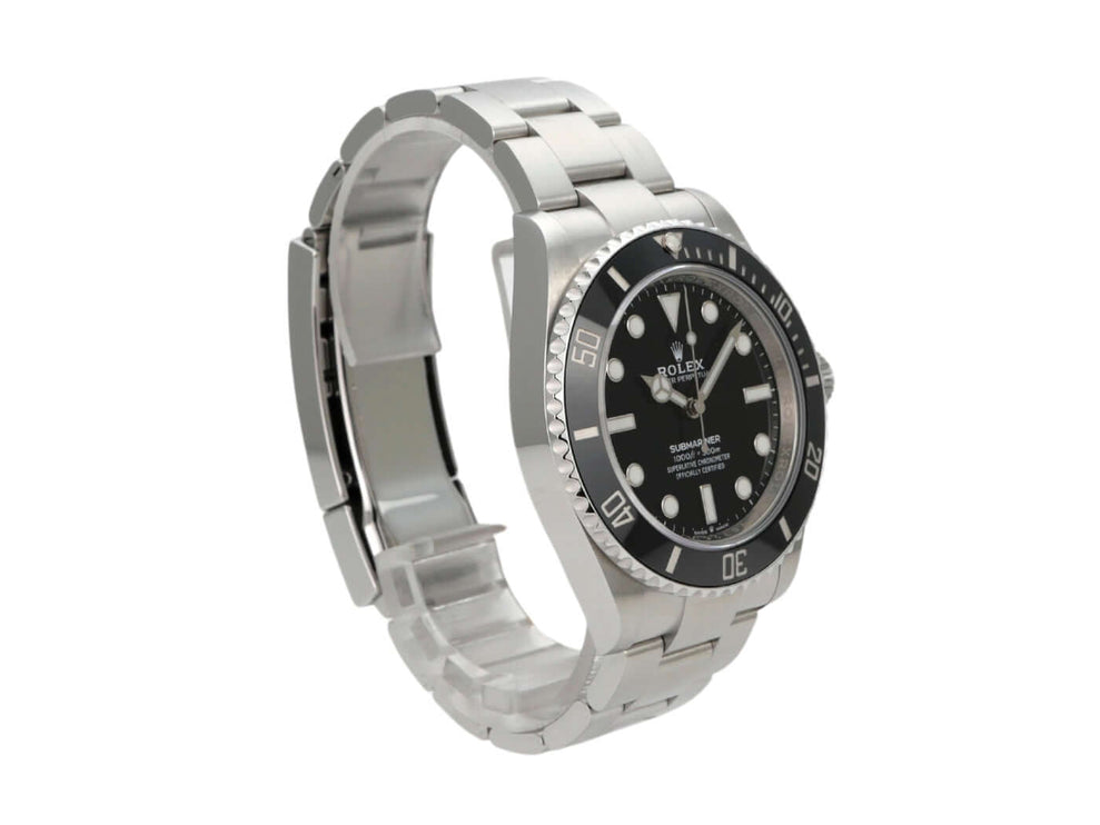 Rolex Submariner 124060 No Date, Edelstahlgehäuse, schwarze Keramiklünette, Automatikwerk, 41 mm, 2021