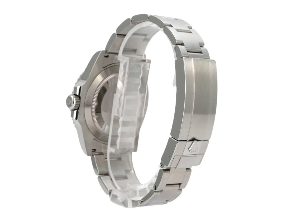 Rolex Submariner 124060 No Date aus Edelstahl mit Oysterband, Rückansicht des 41-mm-Tauchers