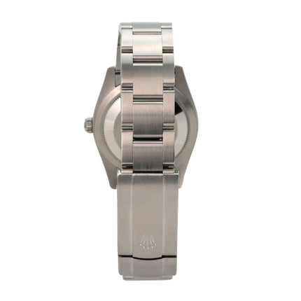 Rolex Oyster Perpetual 34 mm 124200 Candy Pink Edelstahlarmband Rückansicht