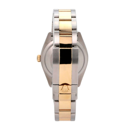 Rolex Explorer 36 Edelstahl Gelbgold 124273 mit Oyster-Armband und Faltschließe