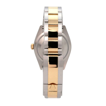 Rolex Explorer 36 Edelstahl Gelbgold 124273, Rückansicht mit Edelstahl-Gelbgold-Armband