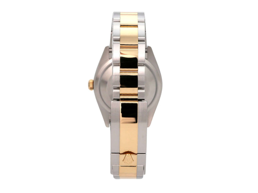 Rolex Explorer 36 Edelstahl Gelbgold 124273, Rückansicht mit Edelstahl-Gelbgold-Armband
