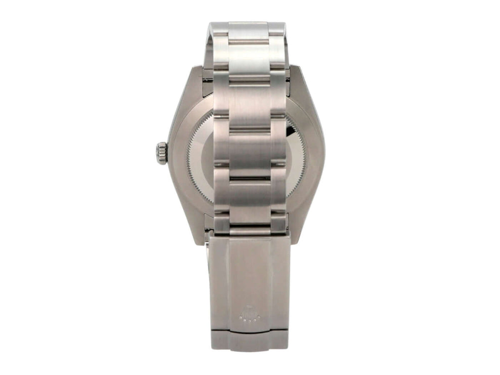 Rolex Oyster Perpetual 41 Ref. 124300 Gelb, Gehäuse und Oyster-Band aus Edelstahl, Rückansicht