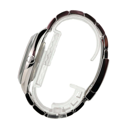 Rolex Oyster Perpetual 41 Ref. 124300 Schwarz Uhr mit Edelstahlgehäuse und schwarzem Band