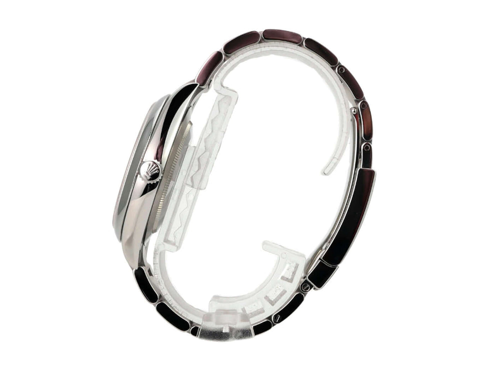 Rolex Oyster Perpetual 41 Ref. 124300 Schwarz Uhr mit Edelstahlgehäuse und schwarzem Band