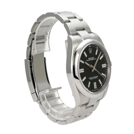 Rolex Oyster Perpetual 41 Ref. 124300 Schwarz - Edelstahlgehäuse, schwarzes Zifferblatt, Automatik, 70 Stunden Gangreserve.