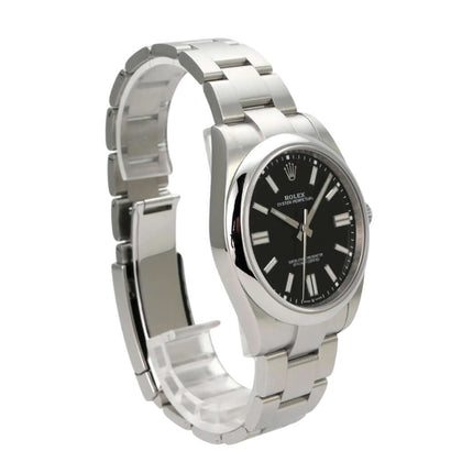 Rolex Oyster Perpetual 41 Ref. 124300 Schwarz mit Edelstahlarmband und schwarzem Zifferblatt
