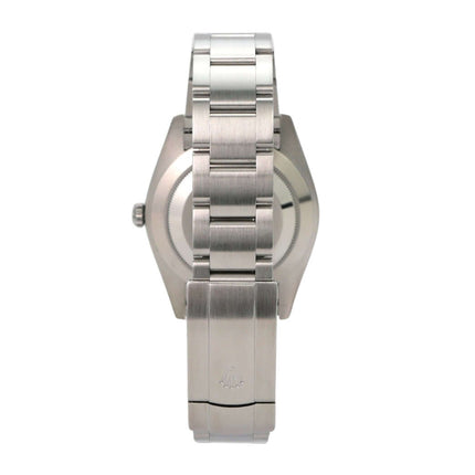Rolex Oyster Perpetual 41 Ref. 124300 Schwarz Rückansicht mit Edelstahlarmband
