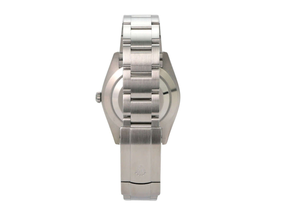 Rolex Oyster Perpetual 41 Ref. 124300 Schwarz Rückansicht mit Edelstahlarmband