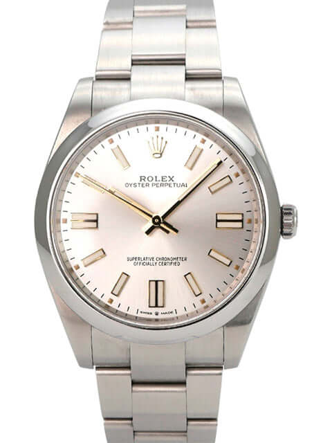 Rolex Oyster Perpetual 41 Ref. 124300 Silber mit silberfarbenem Zifferblatt und Edelstahlarmband