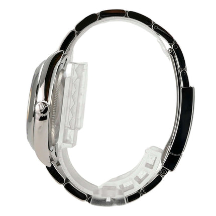 Rolex Oyster Perpetual 36 126000 Grün Edelstahl Gehäuse und Armband Detailansicht