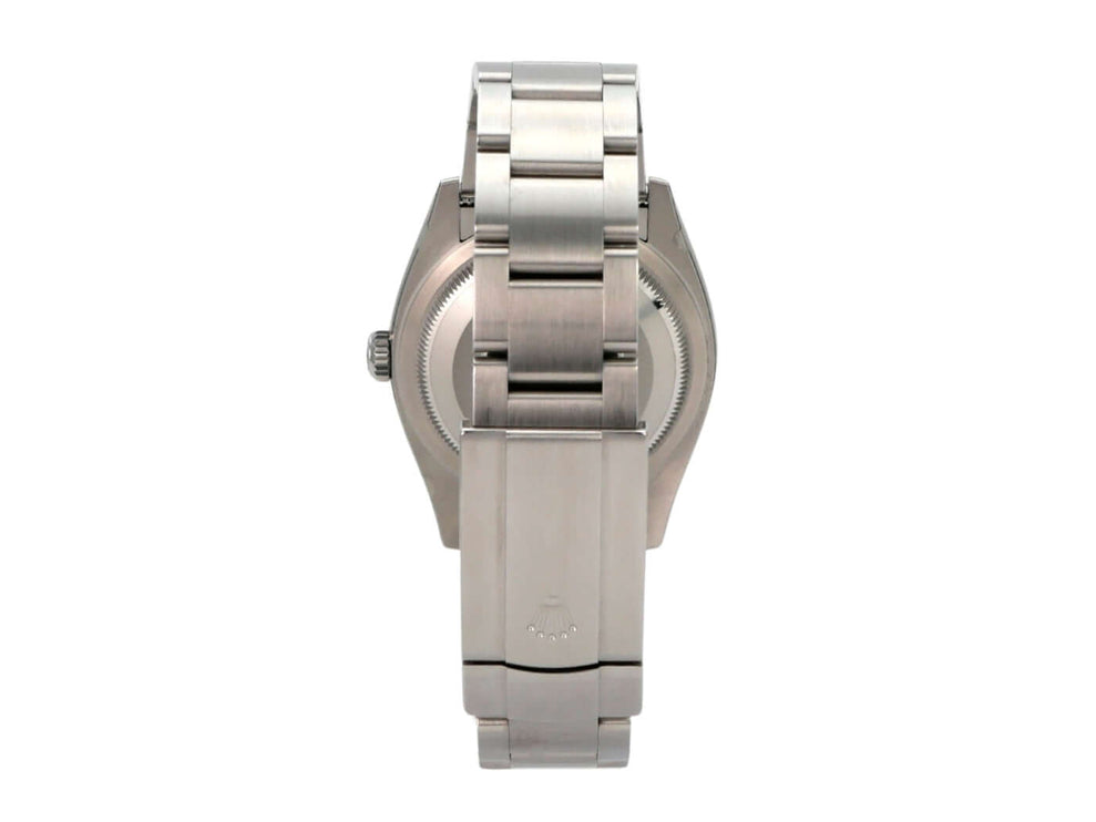 Rolex Oyster Perpetual 36 126000 Tiffany Blau Rückansicht mit Edelstahlarmband und Faltschließe