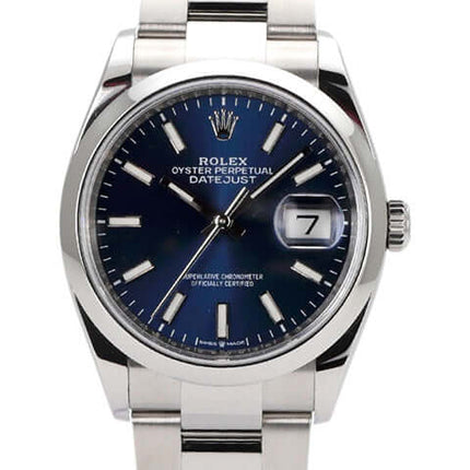 Rolex Datejust 36 Oystersteel 126200 Blau – Uhren2000