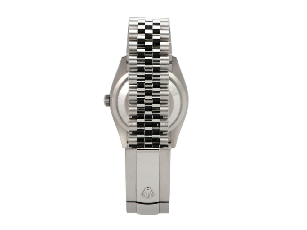 Rolex Datejust 36 Oystersteel 126200 Blau Jubile-Band mit Edelstahlarmband und Faltschließe