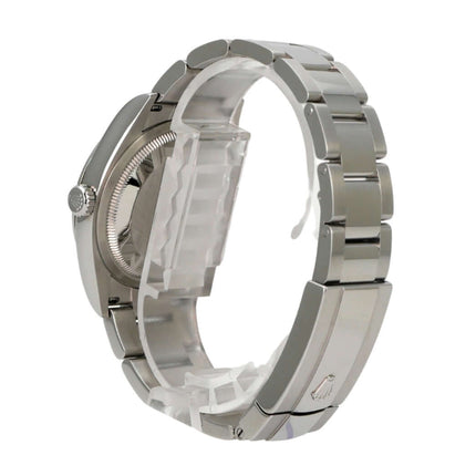 Rolex Datejust 36 Oystersteel 126200 Weiß Römisch, Edelstahl-Armbanduhr mit Oysterband
