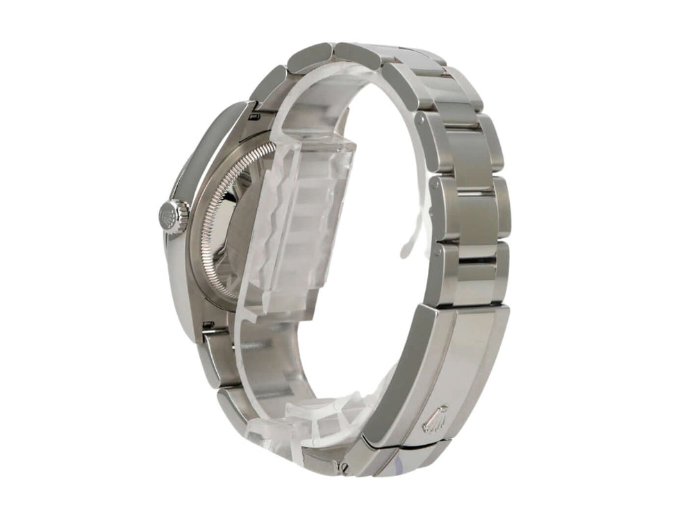 Rolex Datejust 36 Oystersteel 126200 Weiß Römisch, Edelstahl-Armbanduhr mit Oysterband