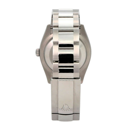 Rolex Datejust 36 Oystersteel 126200 Weiß Römisch - Rückansicht mit Oyster-Edelstahlband