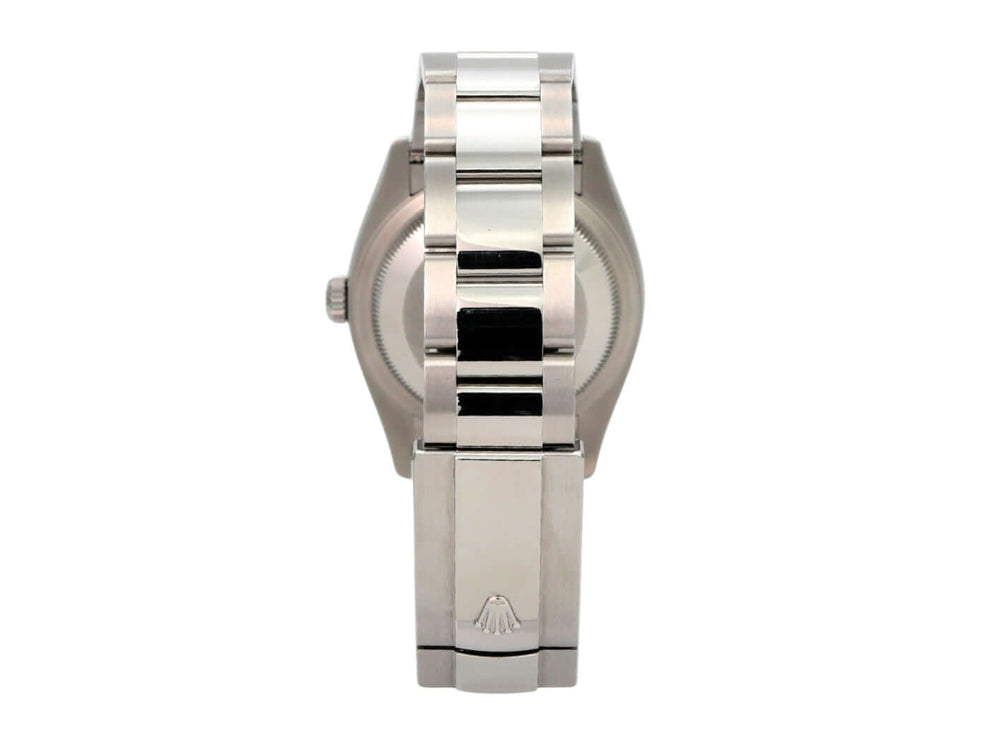 Rolex Datejust 36 Oystersteel 126200 Weiß Römisch - Rückansicht mit Oyster-Edelstahlband