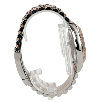 Rolex Datejust 36 126231 Pink Römisch Diamant Jubile-Band seitliche Ansicht des Armbands