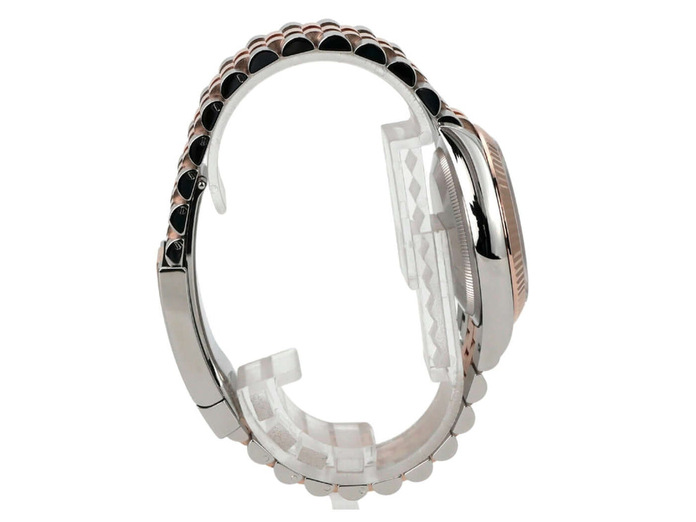 Rolex Datejust 36 126231 Pink Römisch Diamant Jubile-Band seitliche Ansicht des Armbands