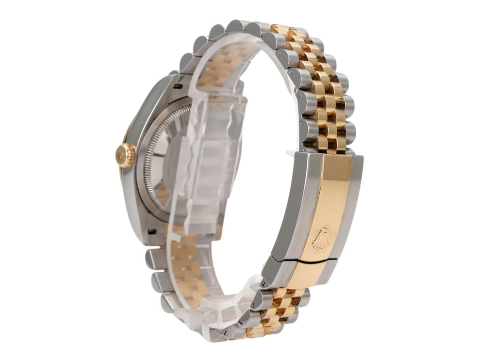 Rolex Datejust 36 126233 Champagner Jubile-Band, Edelstahl/Gelbgold, Automatik, seitliche Ansicht
