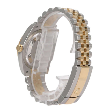 Rolex Datejust 36 Oystersteel Gelbgold 126233 Golden Riffel Jubile-Band, Seitenansicht