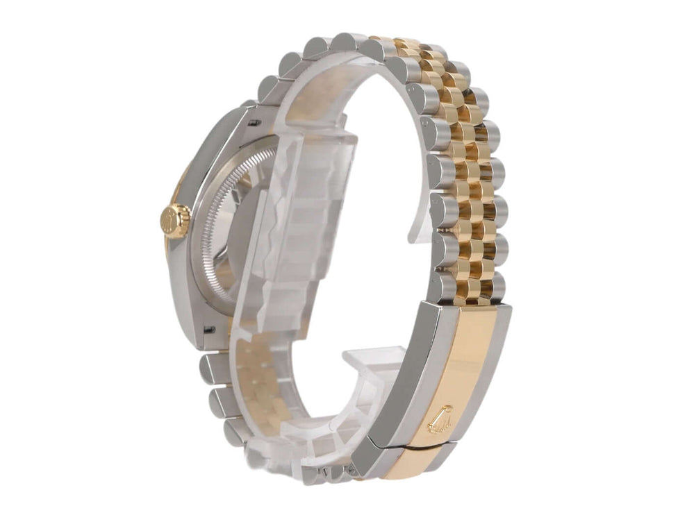 Rolex Datejust 36 Oystersteel Gelbgold 126233 Golden Riffel Jubile-Band, Seitenansicht