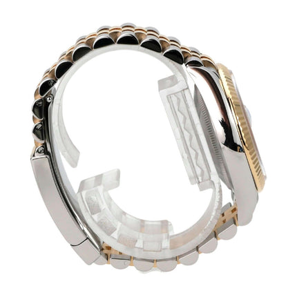 Rolex Datejust 36 Oystersteel Gelbgold 126233 Golden Riffel Jubile-Band seitliche Ansicht des Armbands