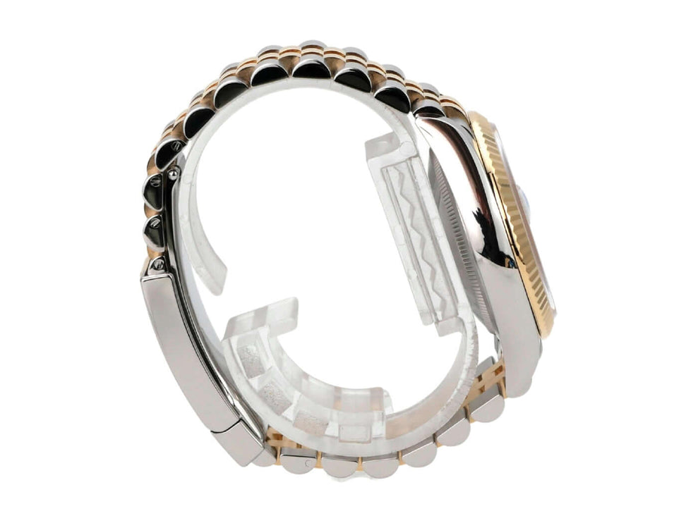 Rolex Datejust 36 Oystersteel Gelbgold 126233 Golden Riffel Jubile-Band seitliche Ansicht des Armbands