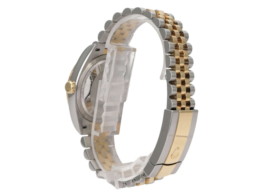Rolex Datejust 36 126233 Olive R Diamant Jubile-Band, Edelstahl-Gelbgold, Jubilé-Armband, Rückansicht