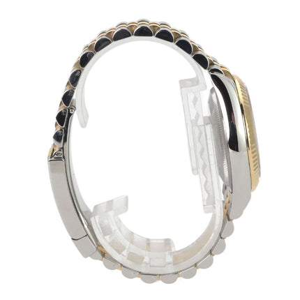 Rolex Datejust 36 Seitenansicht mit Edelstahl- und Gelbgold-Jubilé-Armband, Modell 126233.