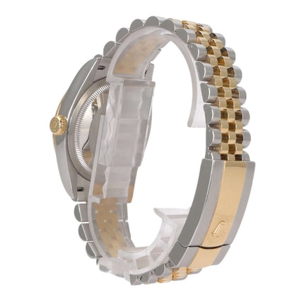 Rolex Datejust 36 Steedel/Gelbgold Rückansicht mit Jubilé-Armband, poliert und satiniert, Ref. 126233, Edelstahl/Gelbgold, automatische Uhr.