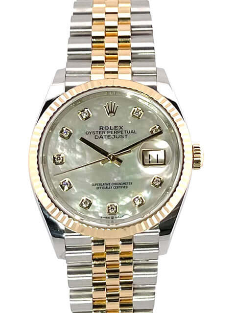 Armbanduhr Rolex Uhr Grünes Zifferblatt Watch Rolex Datejust 36