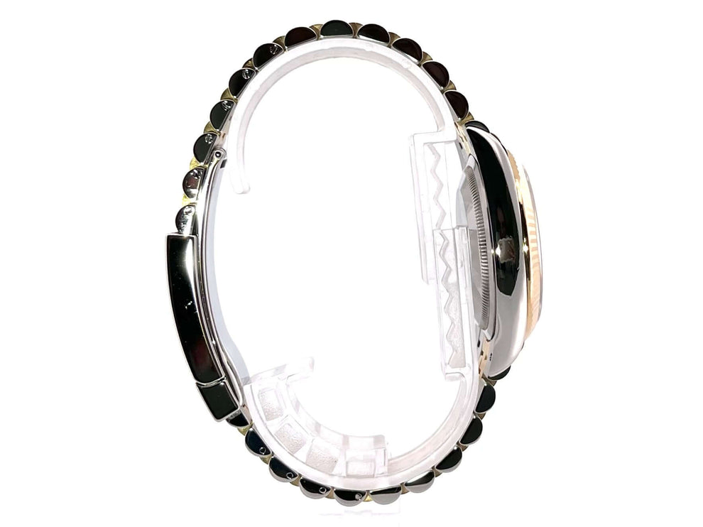 Rolex Datejust 36 126233 Seitenansicht mit Edelstahl und Gelbgold Gehäuse und Jubilé Armband