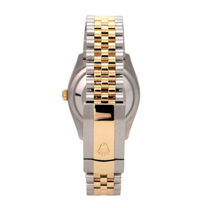 Rolex Datejust 36 Edelstahl Gold 126233 Silber R Diamant Jubile-Band mit hochwertigem Jubilé-Armband.