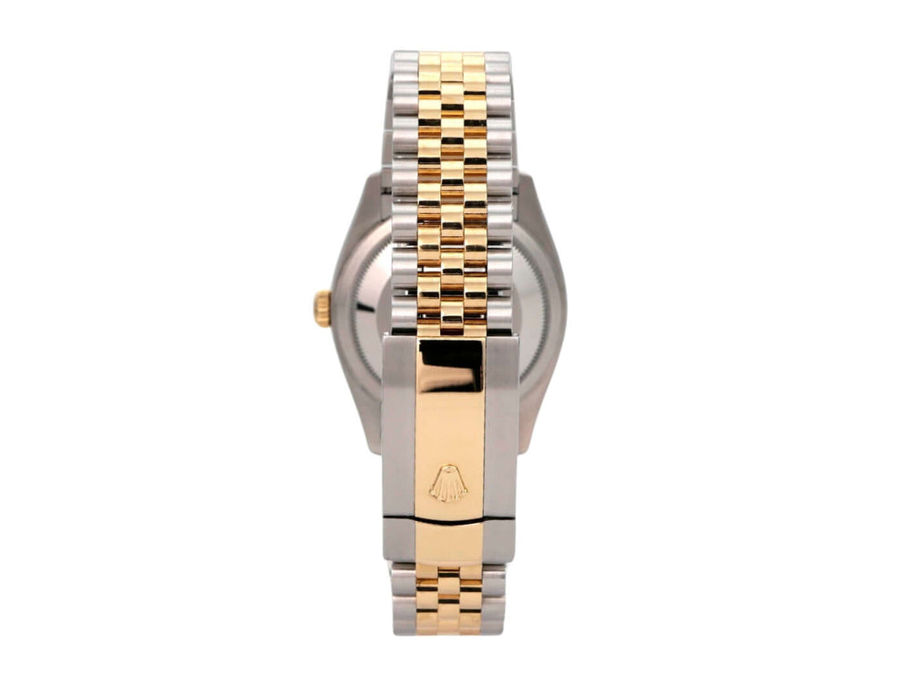 Rolex Datejust 36 Edelstahl Gold 126233 Silber R Diamant Jubile-Band mit hochwertigem Jubilé-Armband.