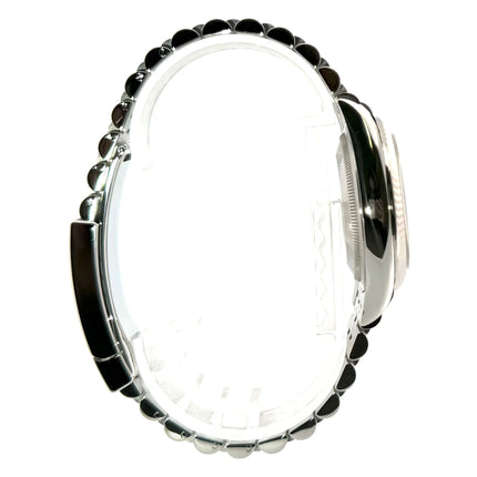 Rolex Datejust 36 Seiteansicht, Oystersteel Gehäuse, Jubile-Band geschlossen